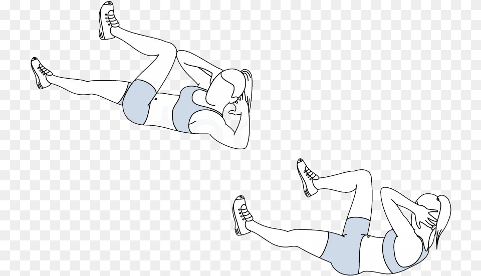 Bicycle Kicks Exercise Illustration, Clothing, Shorts, Person, Adult Free Png