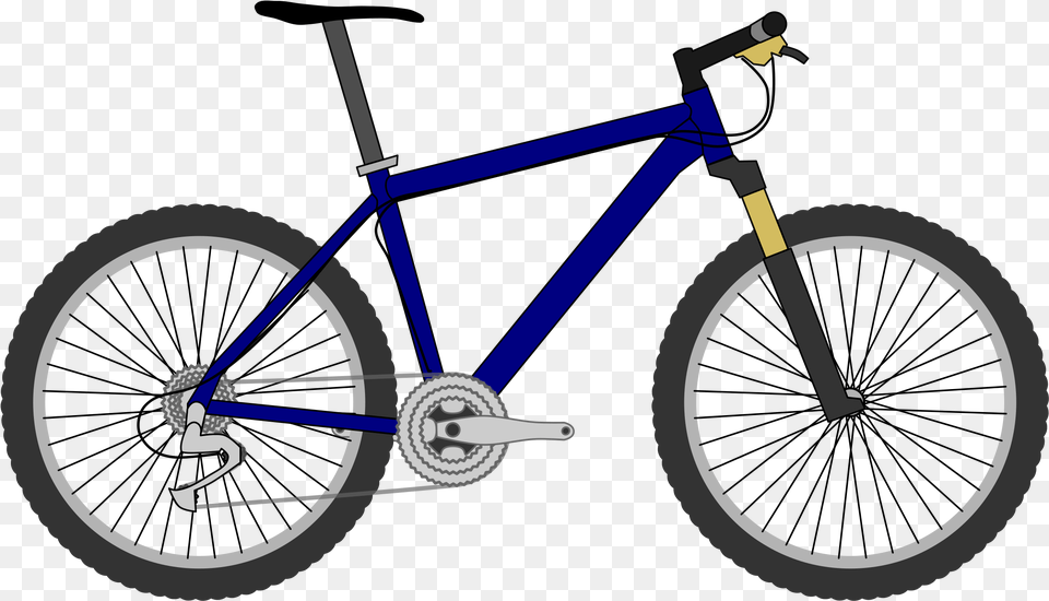 Bicycle Mountain Bike Cycling Clip Art Transparent Bicycle Cartoon, Transportation, Vehicle, Machine, Wheel Free Png