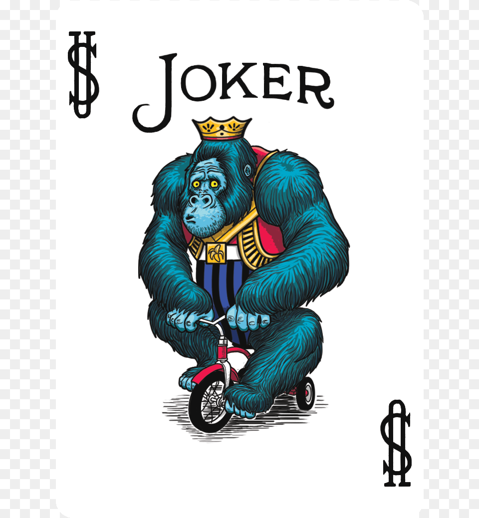 Bicycle Playing Cards Joker, Animal, Mammal, Ape, Wildlife Free Png