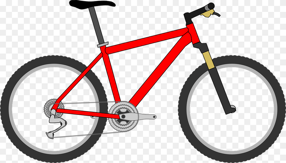 Bicycle Red Bike Cycle Cycling Sport Ride Biking Kid Bike, Transportation, Vehicle Free Transparent Png
