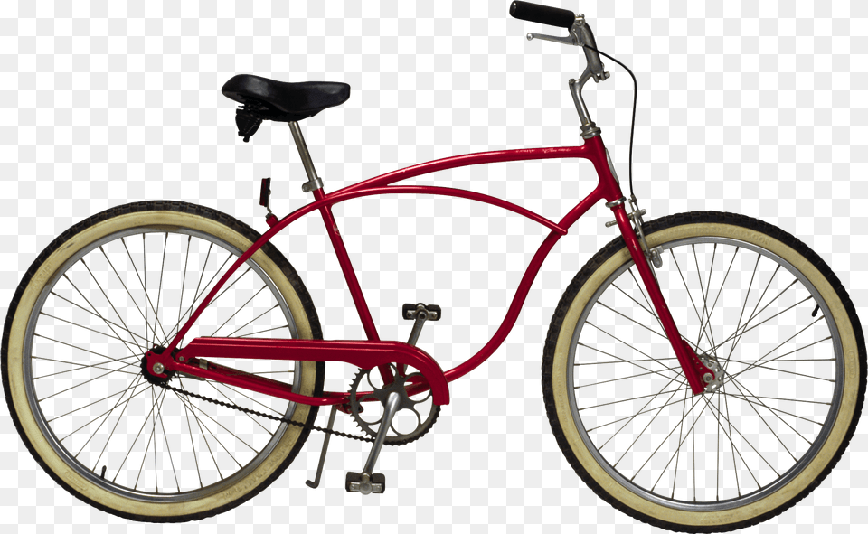 Bicycle Red Vintage, Machine, Wheel, Transportation, Vehicle Png