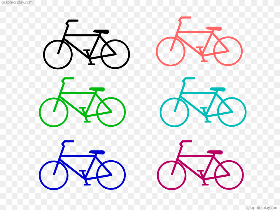 Bicycle Vector Simple, Light, Transportation, Vehicle, Machine Free Png