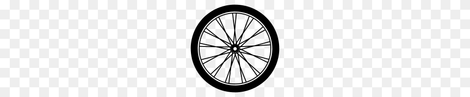 Bicycle Wheel Icons Noun Project, Gray Free Png
