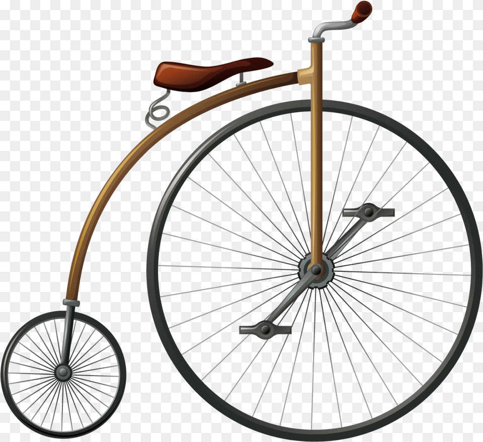 Bicycle Wheel Penny Farthing Big Wheel Penny Farthing Bike, Machine, Transportation, Vehicle Free Transparent Png