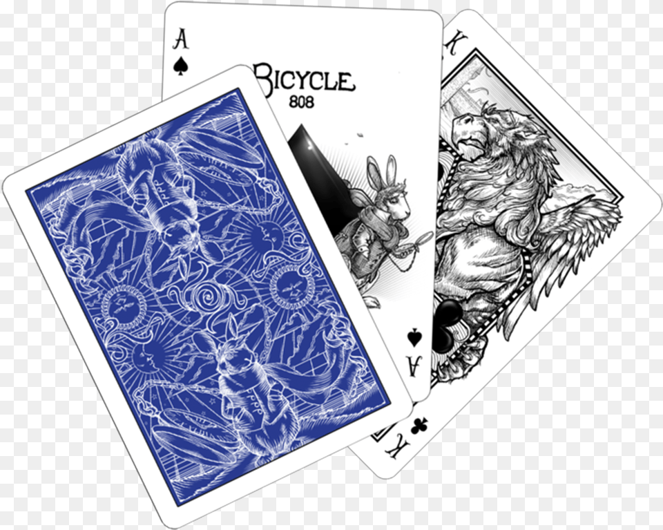 Bicycle White Rabbit Playing Cards, Book, Comics, Publication, Art Free Png Download