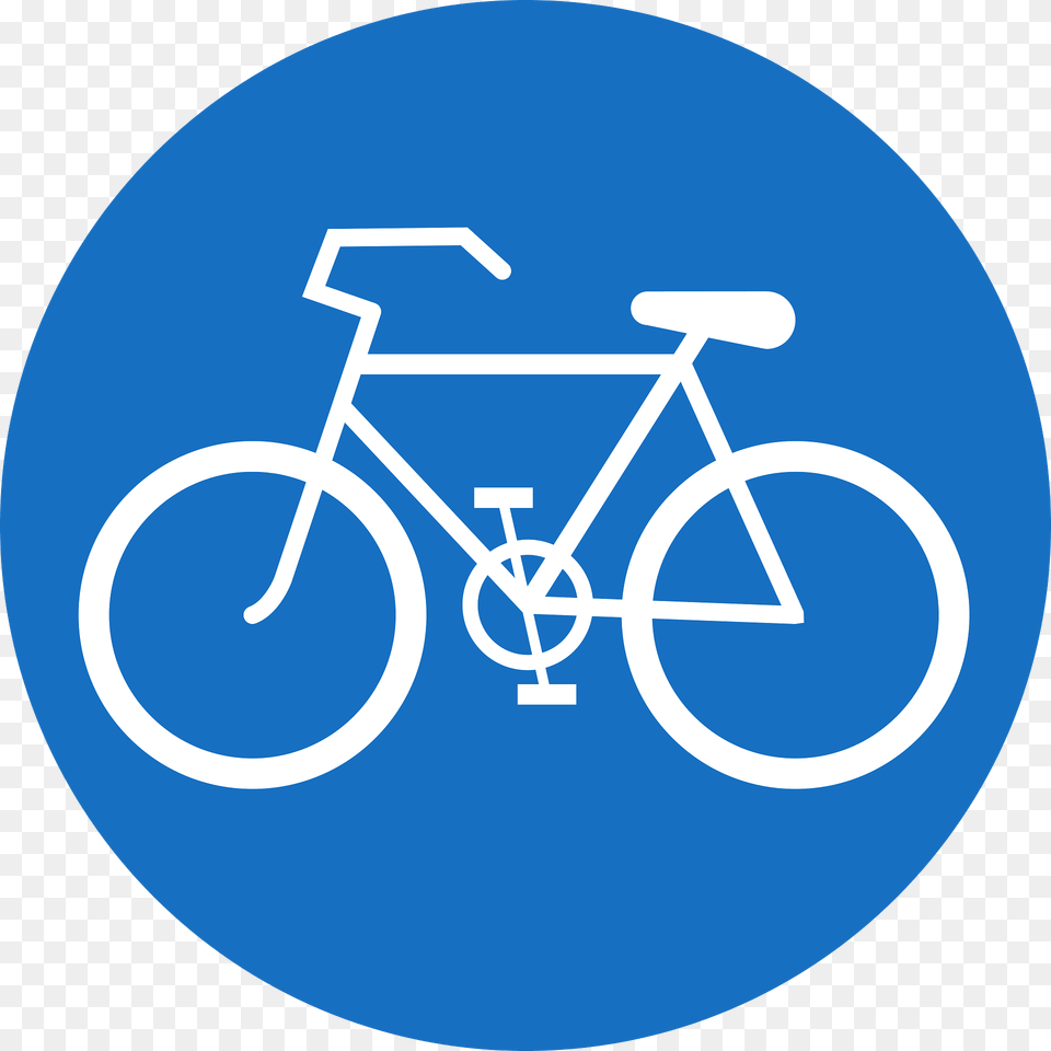 Bicycles Only Sign In Austria Clipart, Bicycle, Transportation, Vehicle, Disk Free Png
