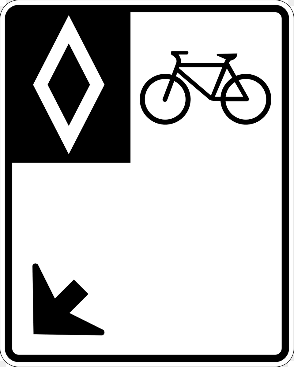 Bicycles Only Sign In British Columbia Clipart, Bicycle, Transportation, Vehicle, Machine Png Image