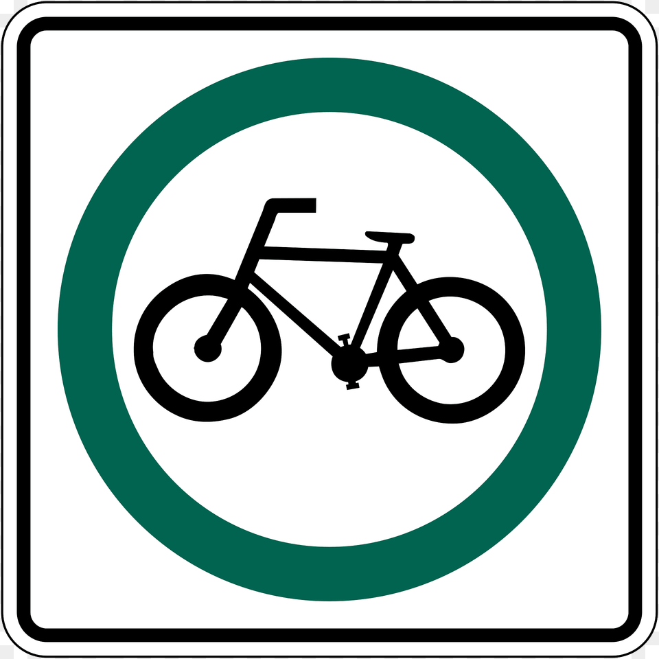 Bicycles Only Sign In Canada Clipart, Symbol, Bicycle, Transportation, Vehicle Png