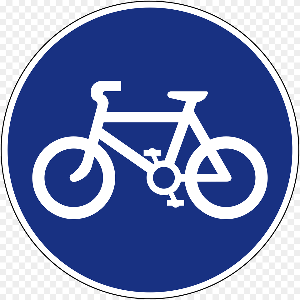 Bicycles Only Sign In Ireland Clipart, Bicycle, Transportation, Vehicle, Disk Png Image