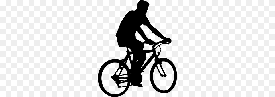 Bicyclist Gray Png