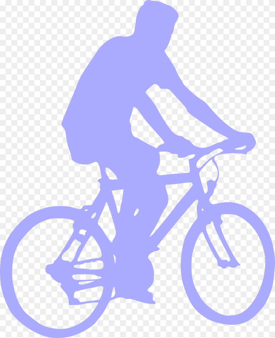 Bicyclist Mountainbike Sport Man Riding Bike Silhouette, Bicycle, Transportation, Vehicle, Cycling Free Png Download