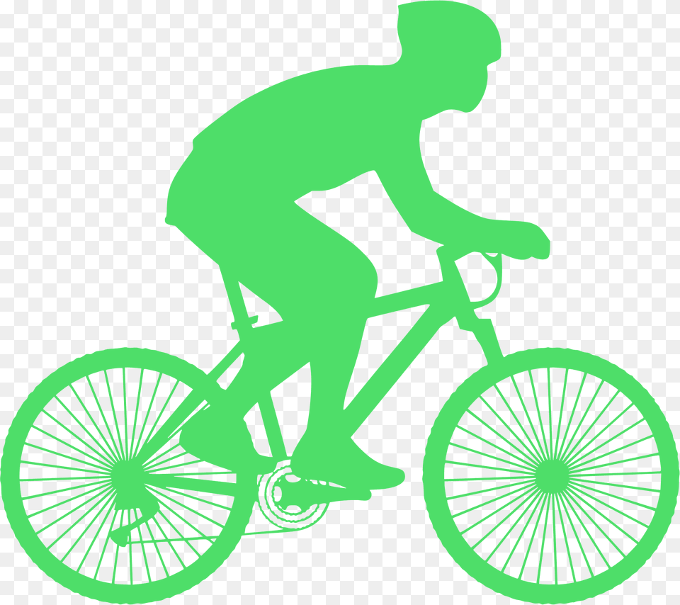 Bicyclist Silhouette, Bicycle, Machine, Transportation, Vehicle Free Png Download