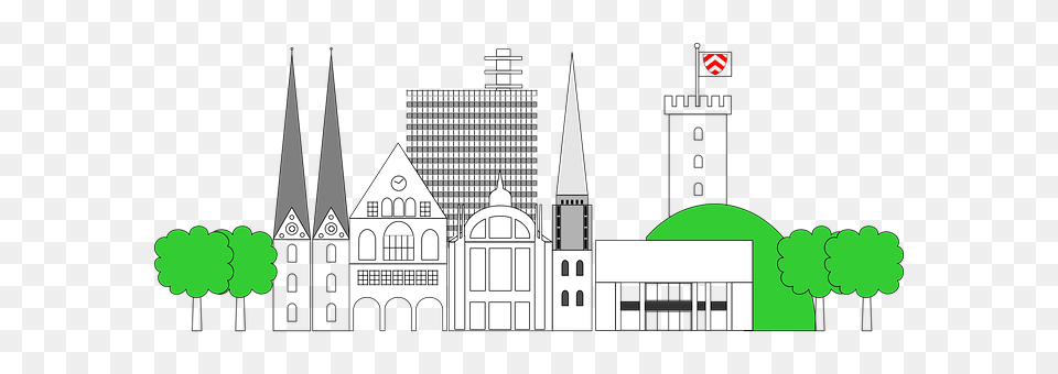 Bielefeld Neighborhood, Architecture, Building, Spire Free Transparent Png