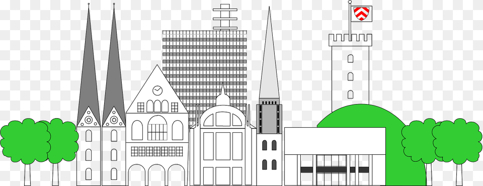 Bielefeld Clipart, Architecture, Building, Tower, Spire Png