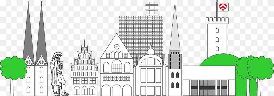 Bielefeld Clipart, Architecture, Building, Tower, Spire Free Png