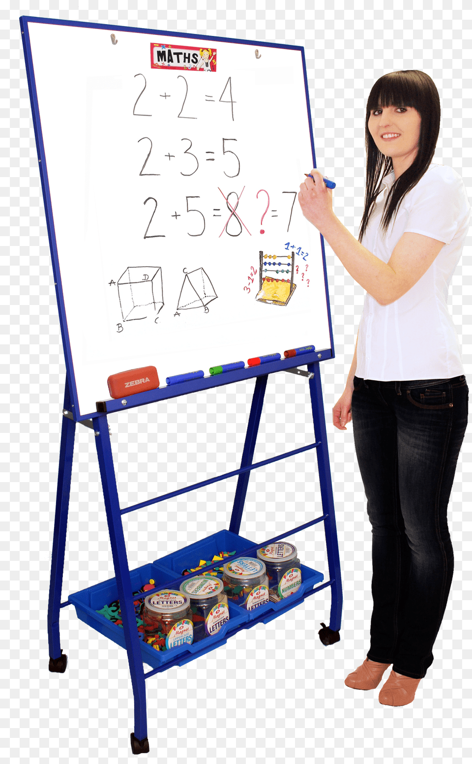 Big A Frame Quartet Easel Mobile Magnetic Whiteboard Flip Chart, Gray Free Png Download