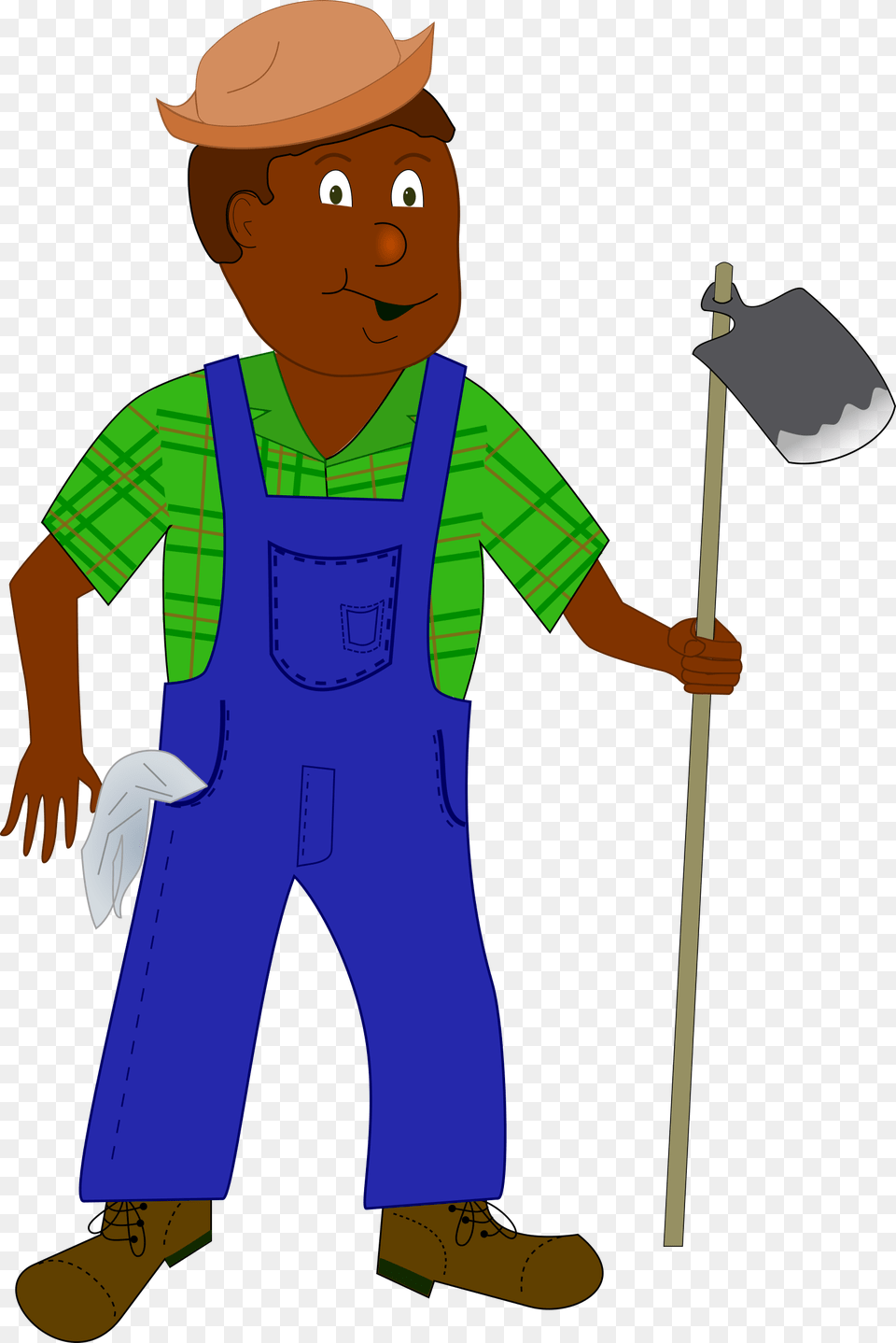 Big African Farmer Clipart, Cleaning, Person, Face, Head Png