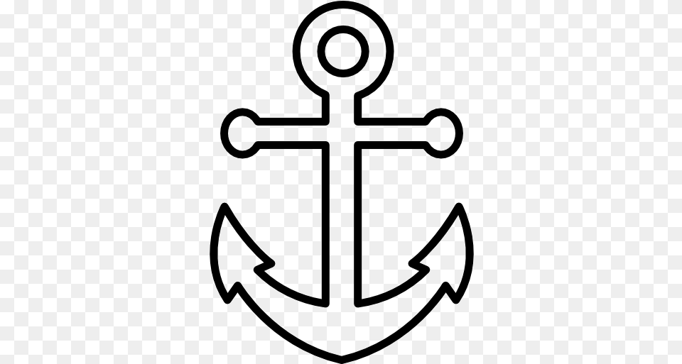 Big Anchor Anchor Outlines, Electronics, Hardware, Hook Png Image