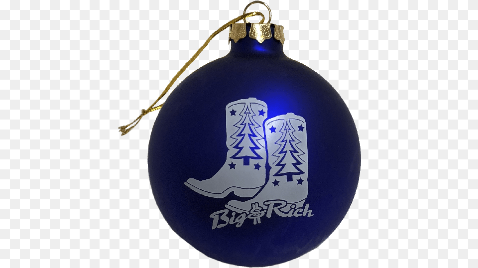 Big And Rich Blue Christmas Ornamenttitle Big And Christmas Ornament, Alcohol, Beverage, Sake Free Transparent Png