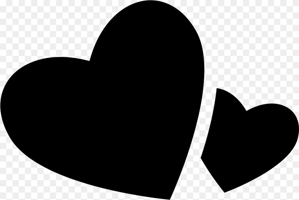 Big And Small Hearts Icon, Clothing, Hat, Silhouette, Stencil Free Png