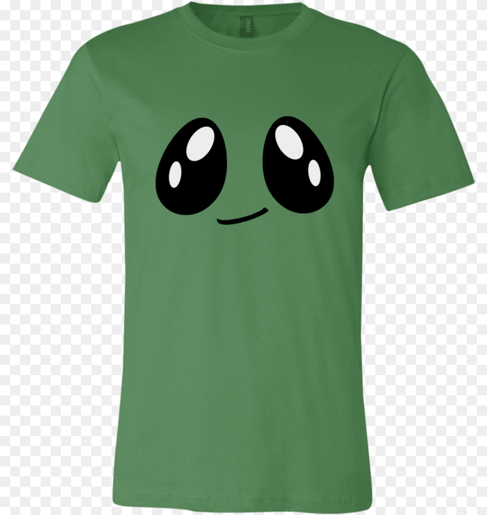 Big Anime Eyes Smirking Face Transparent, Clothing, T-shirt, Shirt Free Png Download