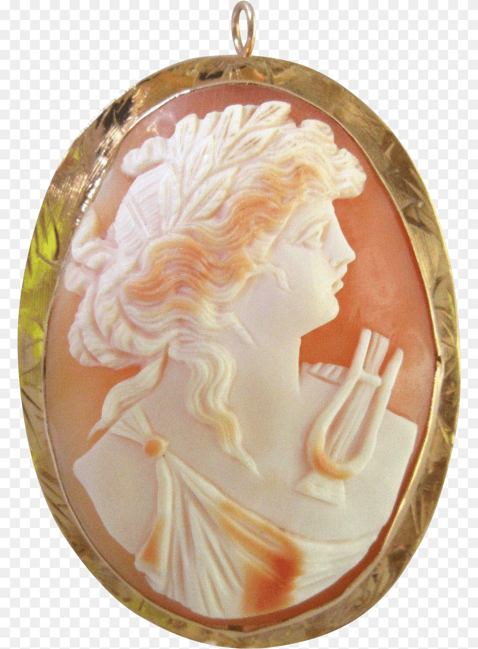 Big Antique 1870 Cameo Italy 18k Gold Pendant Brooch, Accessories, Wedding, Person, Woman Png