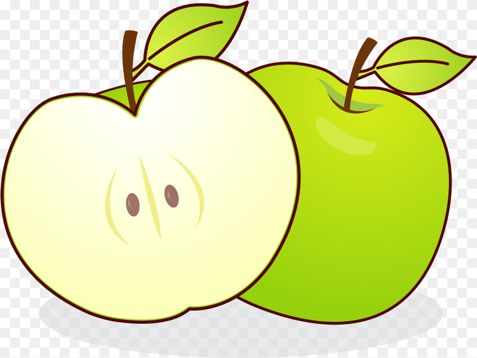 Big Apple Big Image Apples Image Clipart Green Apple Cartoon Icon, Plant, Produce, Fruit, Food Free Png Download
