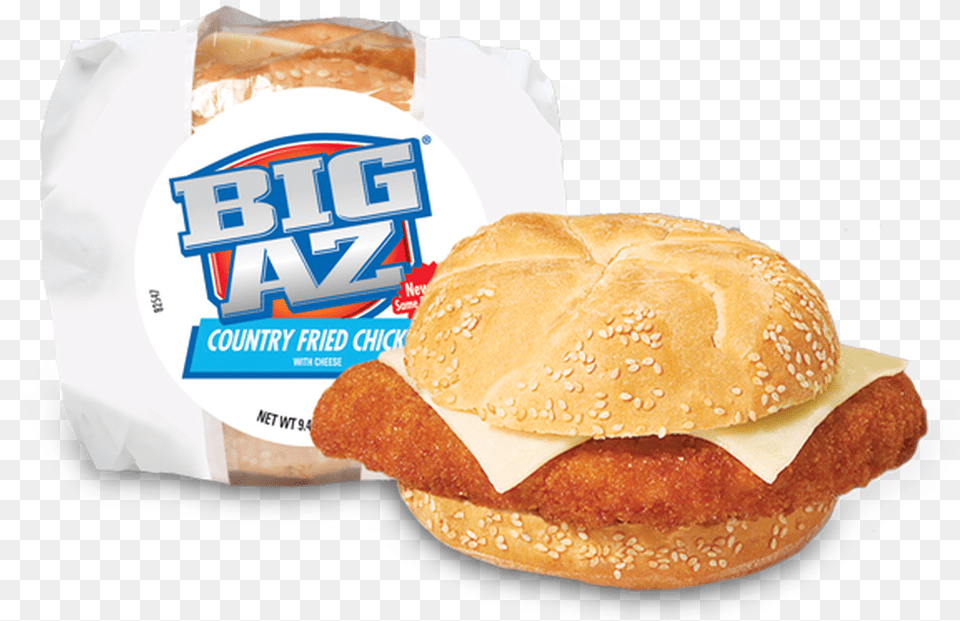 Big Az Chicken Sandwich With Cheese Big Fried Chicken Sandwich, Burger, Food, Bread, Bun Free Png