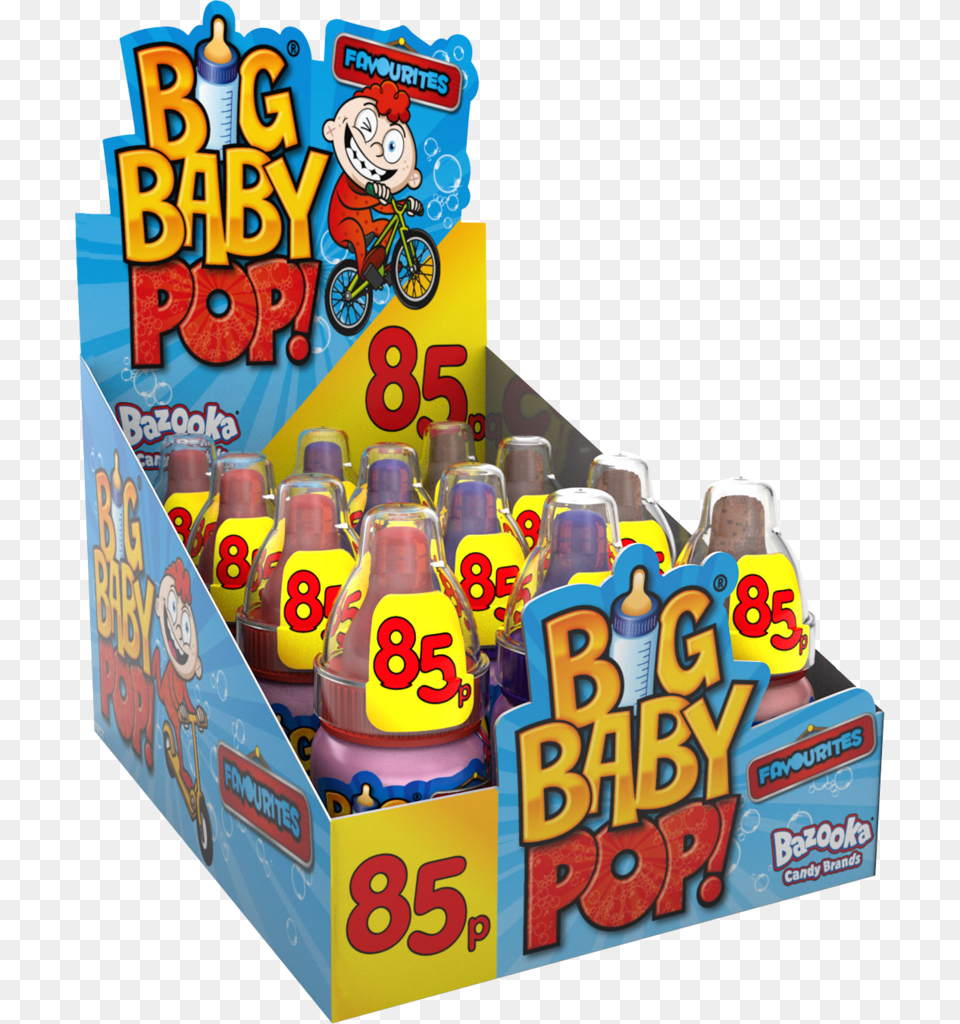 Big Baby Pop 12 X 85p Bazooka Big Baby Pop, Machine, Wheel, Bicycle, Person Free Png