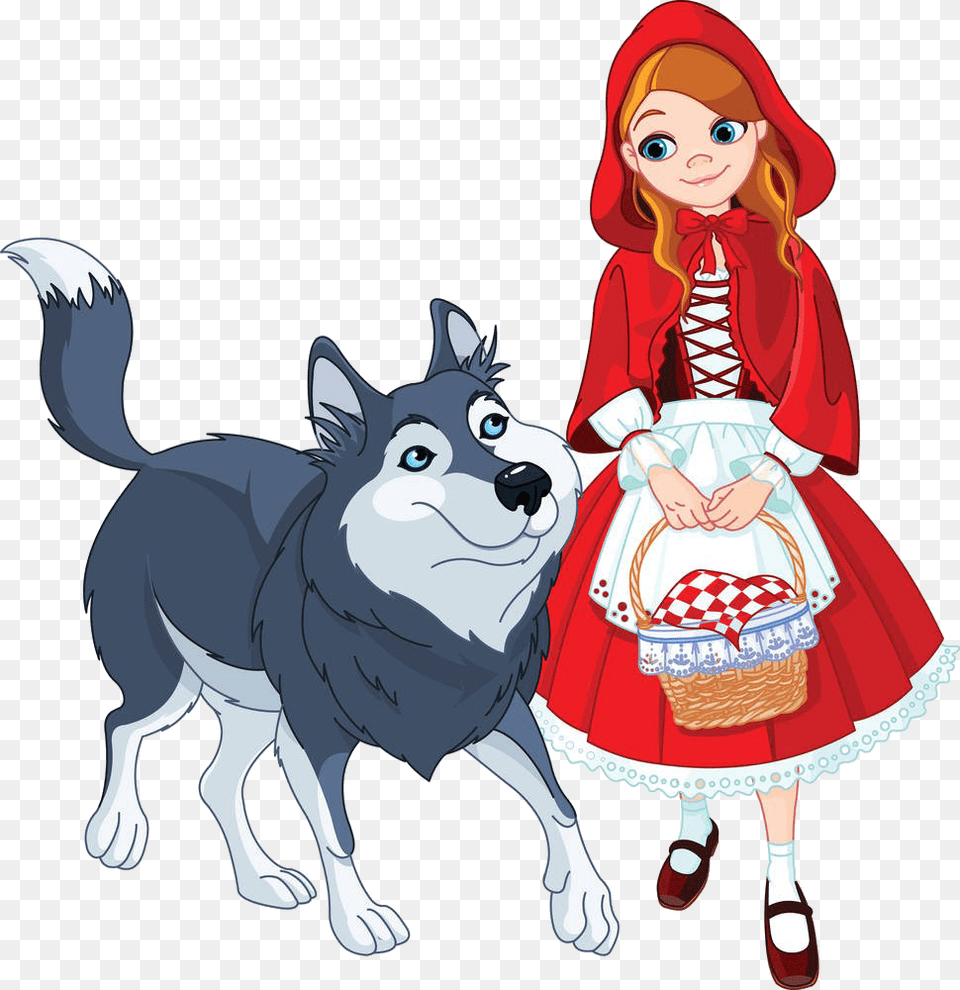 Big Bad Wolf Little Red Riding Hood Clip Art, Person, Clothing, Costume, Face Free Png