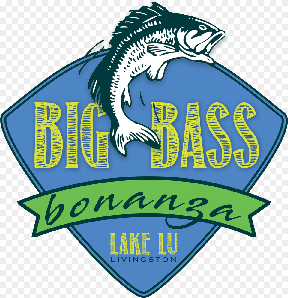 Big Bass Bonanza At Lake Lu Emblem, Badge, Logo, Symbol Png Image