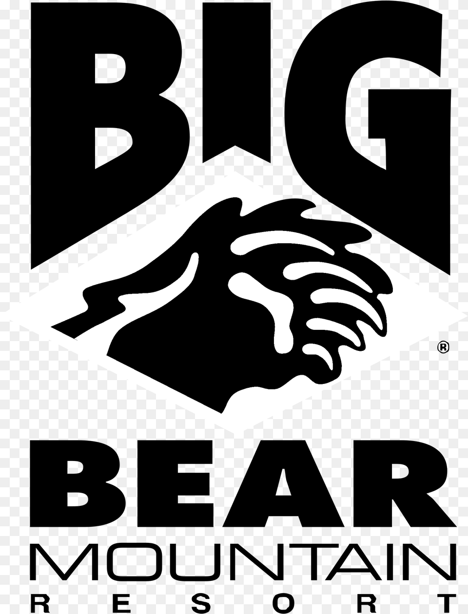 Big Bear Mountain Logo Bear Mountain, Stencil, Electronics, Hardware, Body Part Png Image