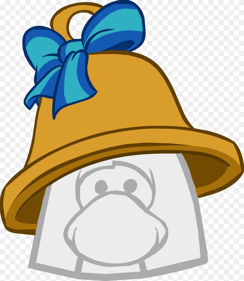 Big Bell Icon Cartoon Christmas Tree Topper, Clothing, Hat, Animal, Fish Png Image