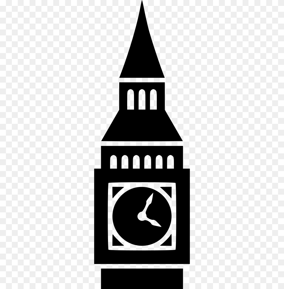 Big Ben Big Ben, Architecture, Building, Clock Tower, Stencil Free Png