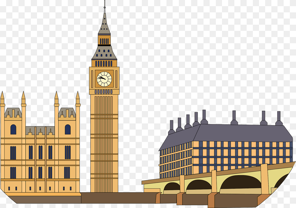 Big Ben Clipart, Architecture, Building, Clock Tower, Tower Free Png