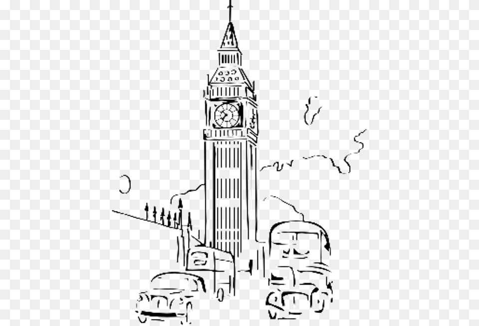 Big Ben Drawing Tower Painting Xyz London Clock Drawing, Architecture, Bell Tower, Building, Clock Tower Free Transparent Png