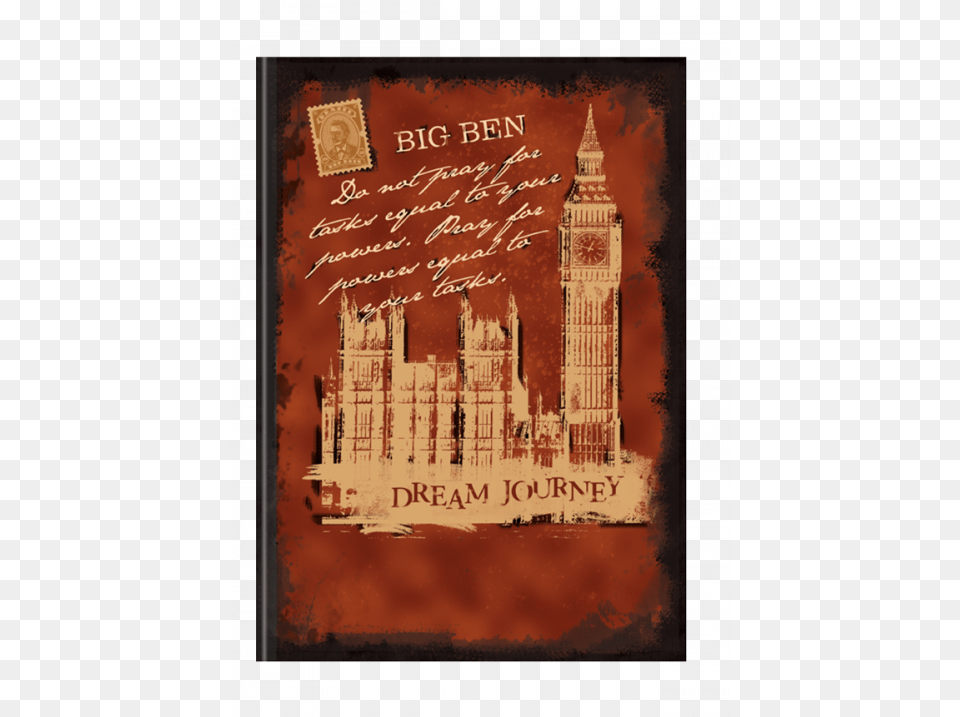 Big Ben Notebook Maroon Poster, Book, Publication, Tower, Architecture Png Image