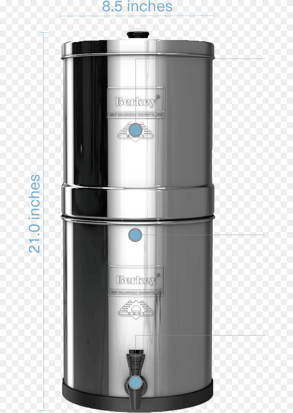 Big Berkey Water Filter Small Appliance, Bottle, Shaker, Device Free Png