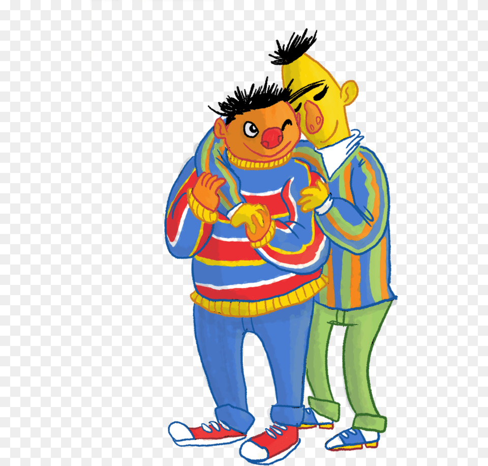 Big Bird Bert Ernie Illustration Cartoon, Person, Face, Head, Clothing Free Png Download