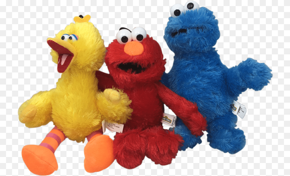 Big Bird Elmo Cookie Monster Sesame Street Characters Sesame Street, Plush, Toy, Teddy Bear Png Image