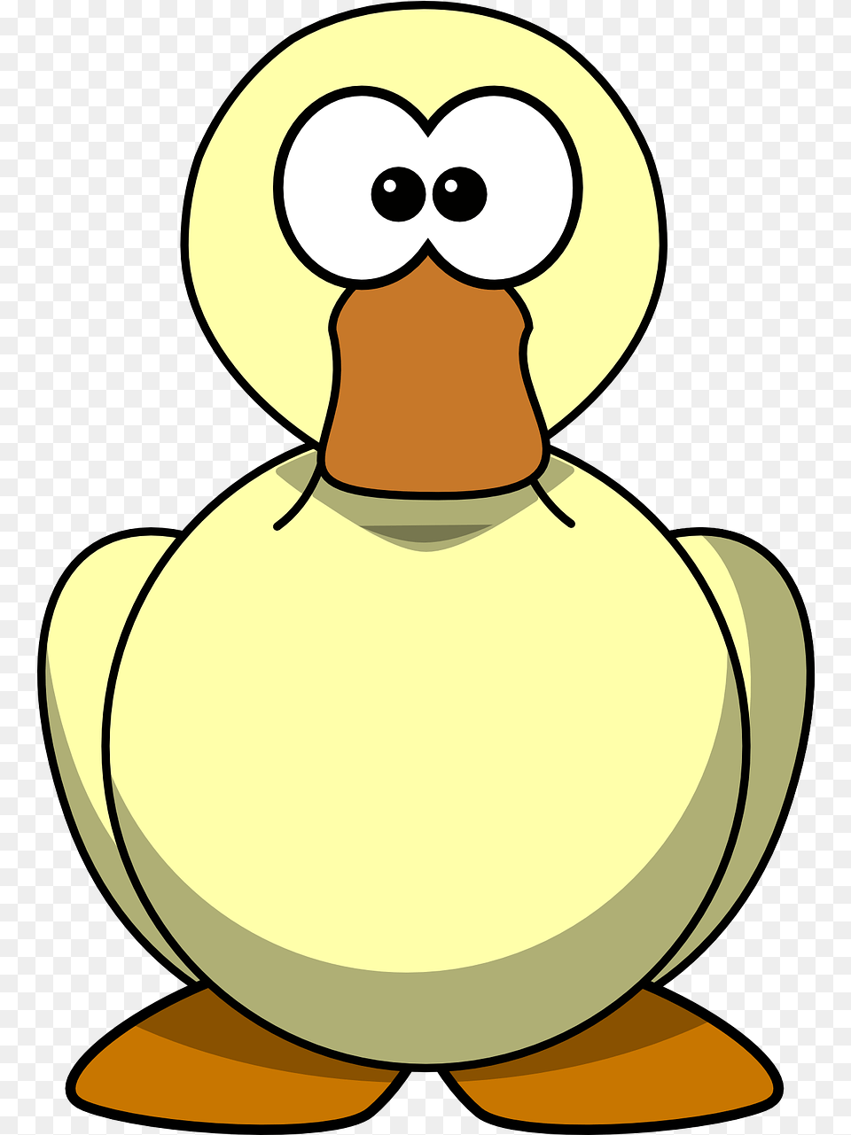 Big Bird Face Cartoon Duck Clipart, Animal, Penguin, Bear, Mammal Png