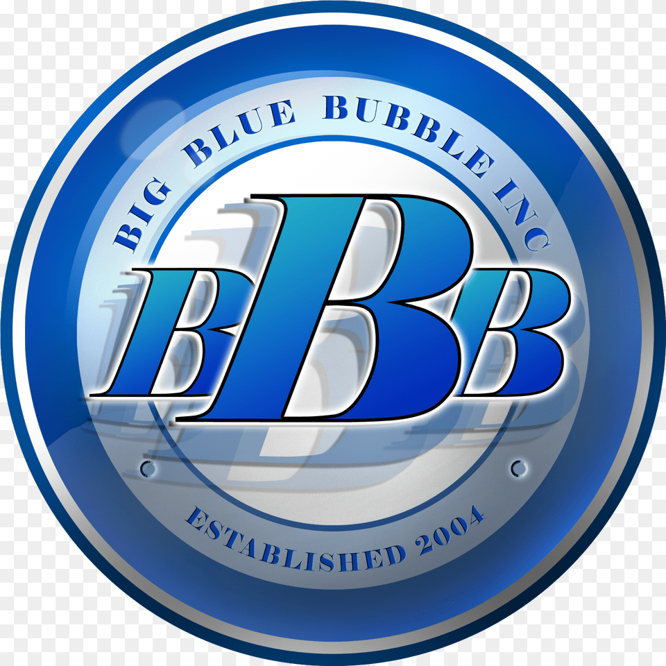 Big Blue Bubble Logo, Badge, Emblem, Symbol, License Plate Png