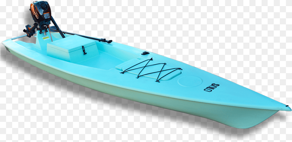 Big Boat Kayak Boat With Motor, Transportation, Vehicle, Rowboat, Canoe Free Png Download