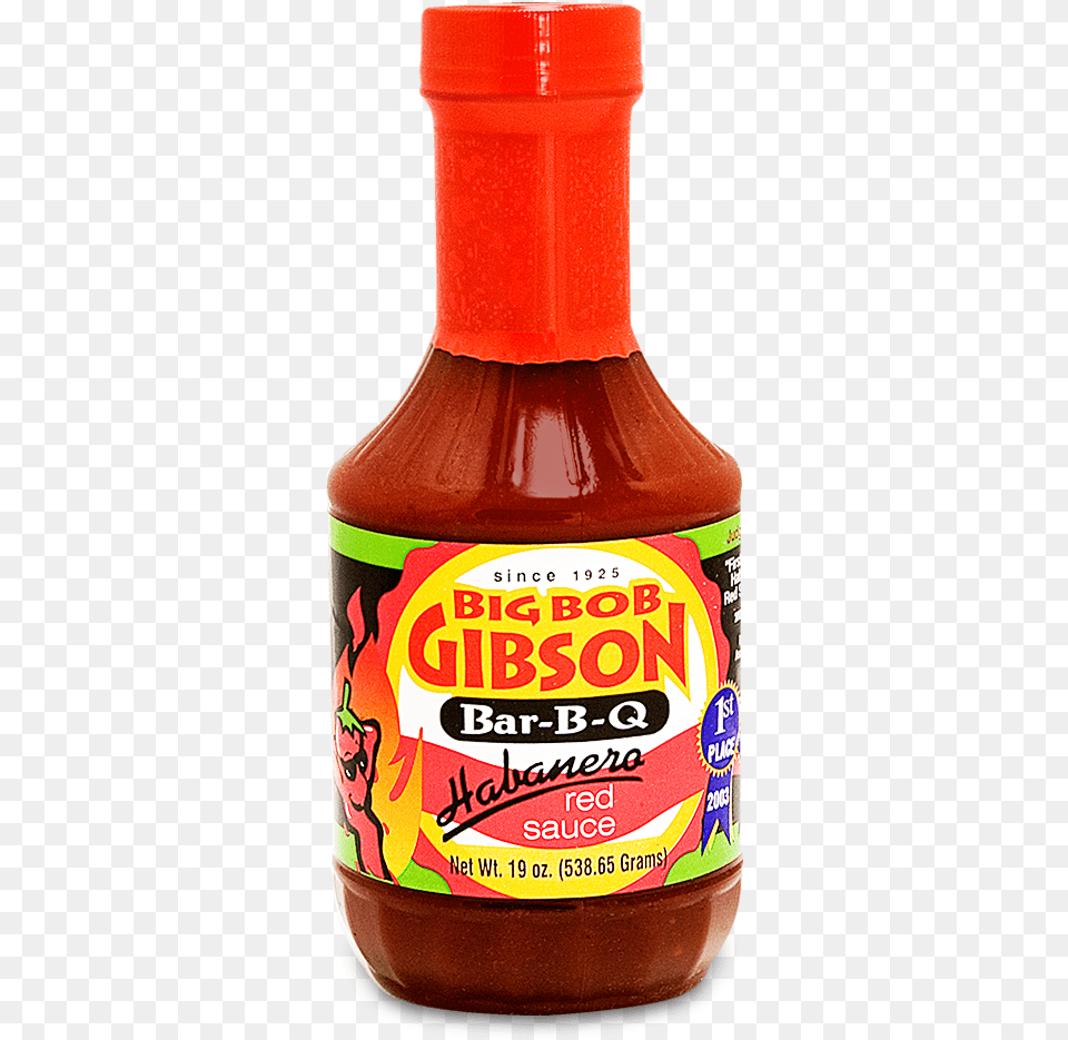 Big Bob Gibson39s Habanero Red Sauce Big Bob Gibson Bbq Championship Red Sauce, Food, Ketchup Free Png