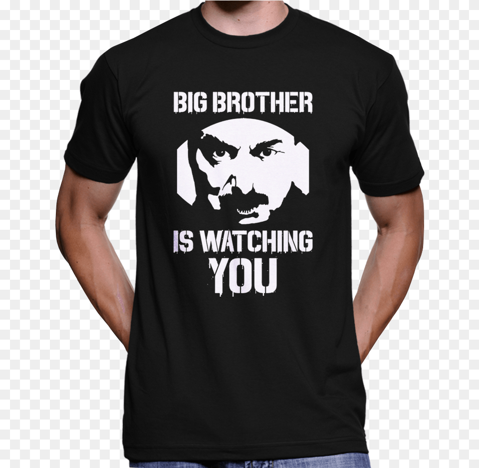 Big Brother Is Watching You T Shirt Hoodie Tommy Robinson T Shirt, Clothing, T-shirt, Adult, Male Free Png