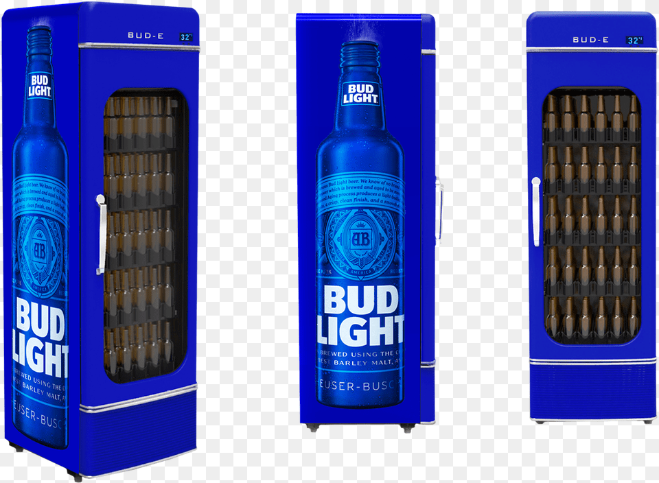 Big Bud Light Fridge, Alcohol, Beer, Beverage, Liquor Free Png Download