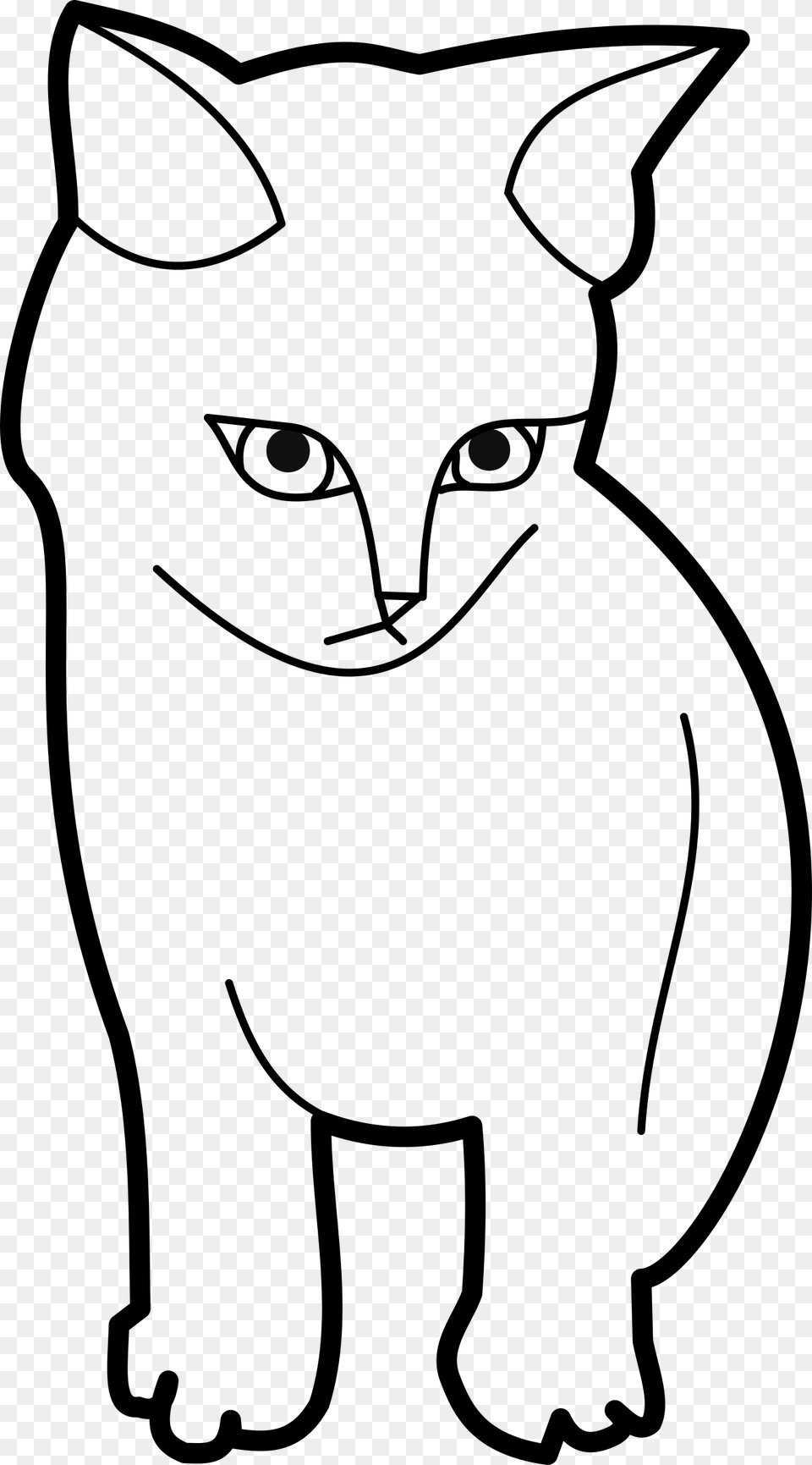 Big Cat Clipart Cat Body, Gray Png Image