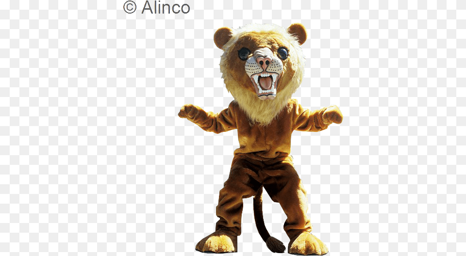 Big Cat Lion Mascot Costume Costume Lions Mascot, Teddy Bear, Toy, Plush Png Image