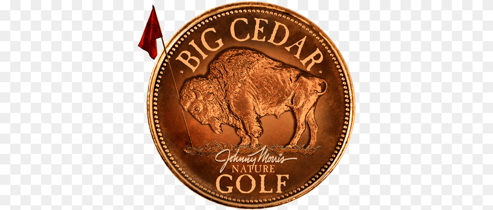 Big Cedar Lodge Golf Coin, Money, Nickel, Bronze, Animal Free Transparent Png