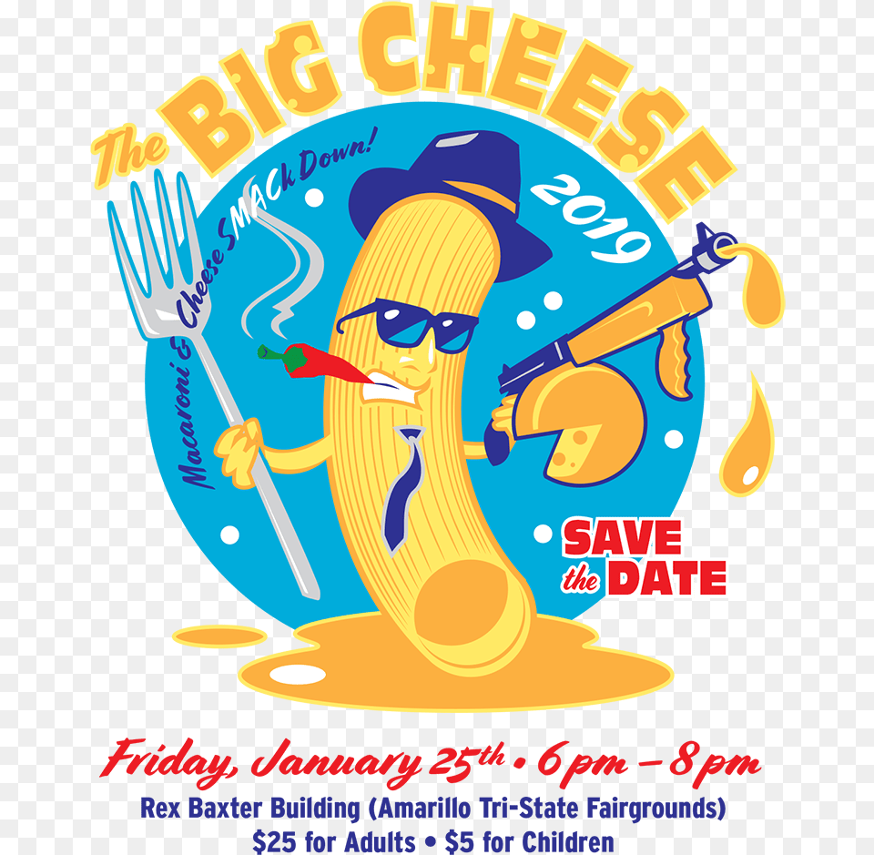 Big Cheese Illustration, Advertisement, Cutlery, Poster, Fork Free Transparent Png